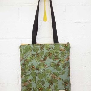 Bolso tote reciclado estampado avellana