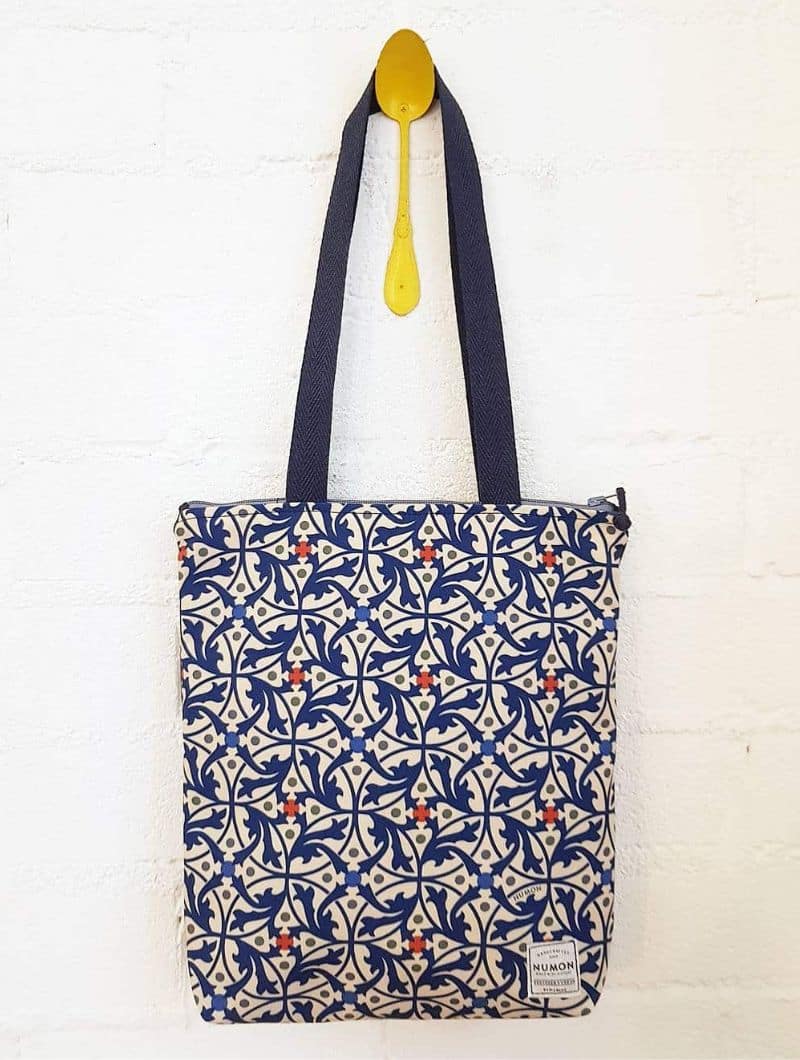 Bolso tote de tela con estampado modernista - Imagen 2
