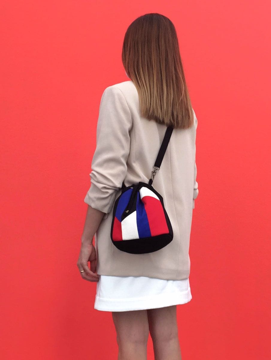 Bolso bombonera de patchwork reciclado - Imagen 7