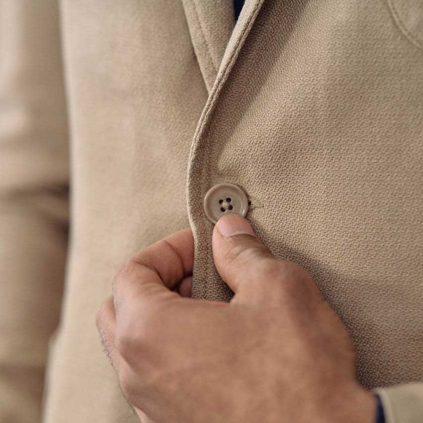 Americana hombre de cáñamo y algodón orgánico - Imagen 3