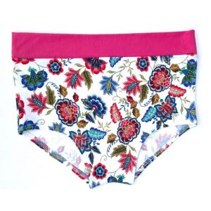 Braga cintura alta estampado folk floral ecológica