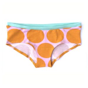 Bragas culotte algodón orgánico con lunares naranjas