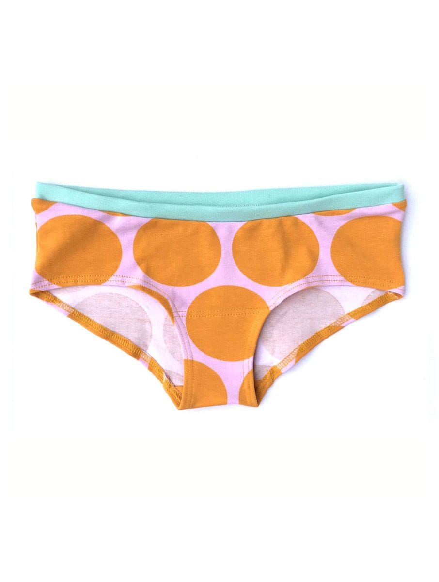 Bragas culotte algodón orgánico con lunares naranjas - Imagen 2