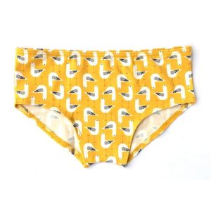 Bragas de algodón orgánico con estampado de gaviotas