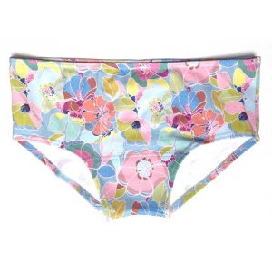 Bragas de algodón orgánico con flores pastel