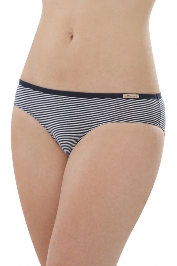 Bragas de rayas de corte bajo en algodón orgánico - Imagen 6