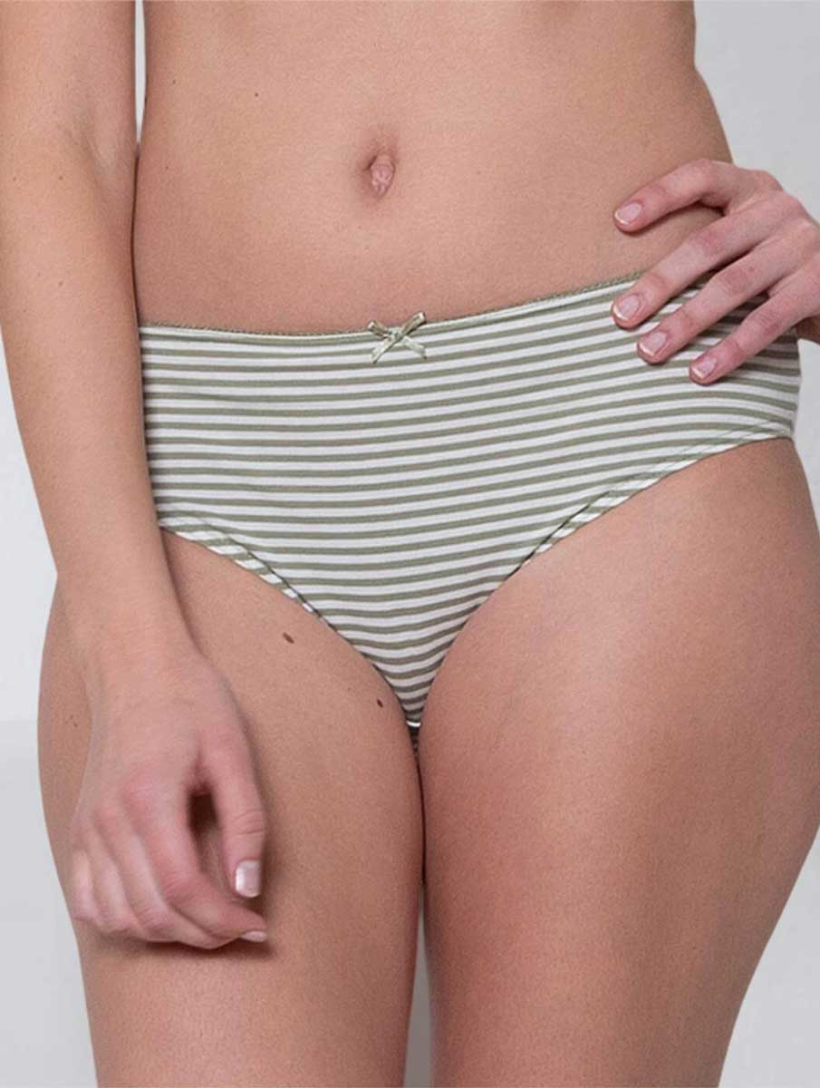 Pack 3 bragas de algodón orgánico color pastel - Imagen 3