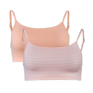 Bustier de rayas de algodón orgánico. Pack de 2