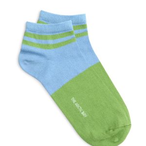 Calcetines cortos azul menta orgánicos