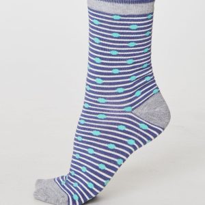 Calcetines originales de bambú a rayas para mujer