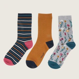 Calcetines sostenibles mujer de primavera. Pack de 3