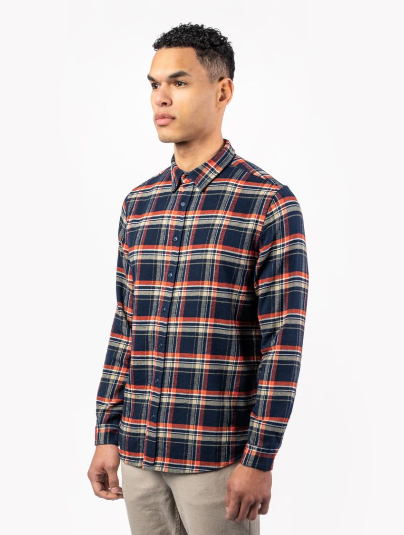 Camisa a cuadros de franela 100% algodón orgánico - Imagen 6