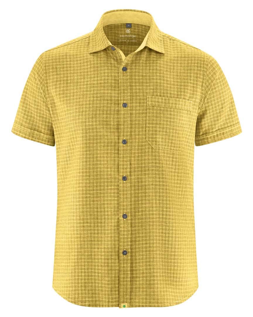 Camisa cuadros hombre de manga corta ecológica - Imagen 4