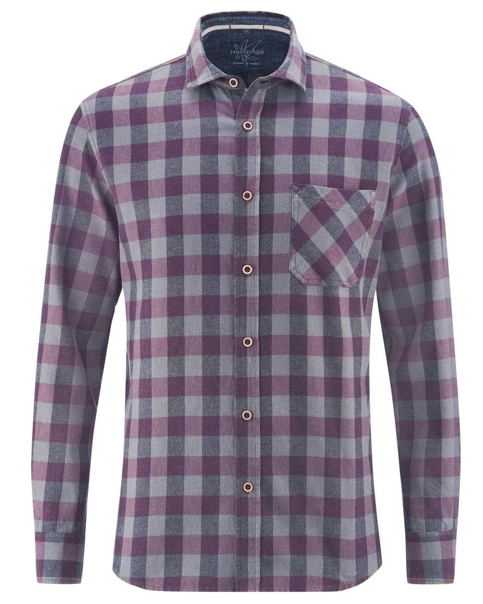 Camisa de cuadros hombre. Ropa de cáñamo y algodón orgánico - Imagen 6