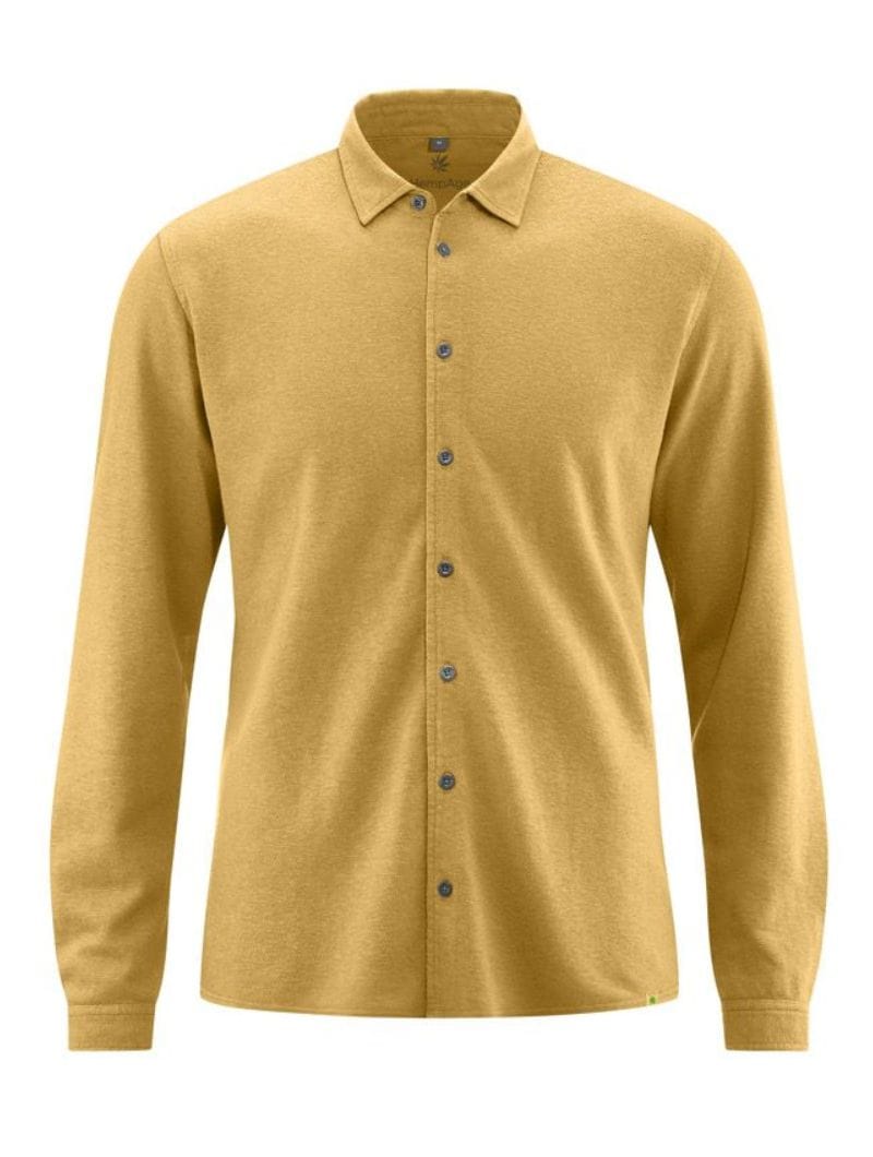 Camisa de punto flameado y corte ajustado para hombre - Imagen 6