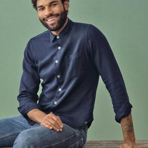 Camisa ecológica hombre de colores lisos
