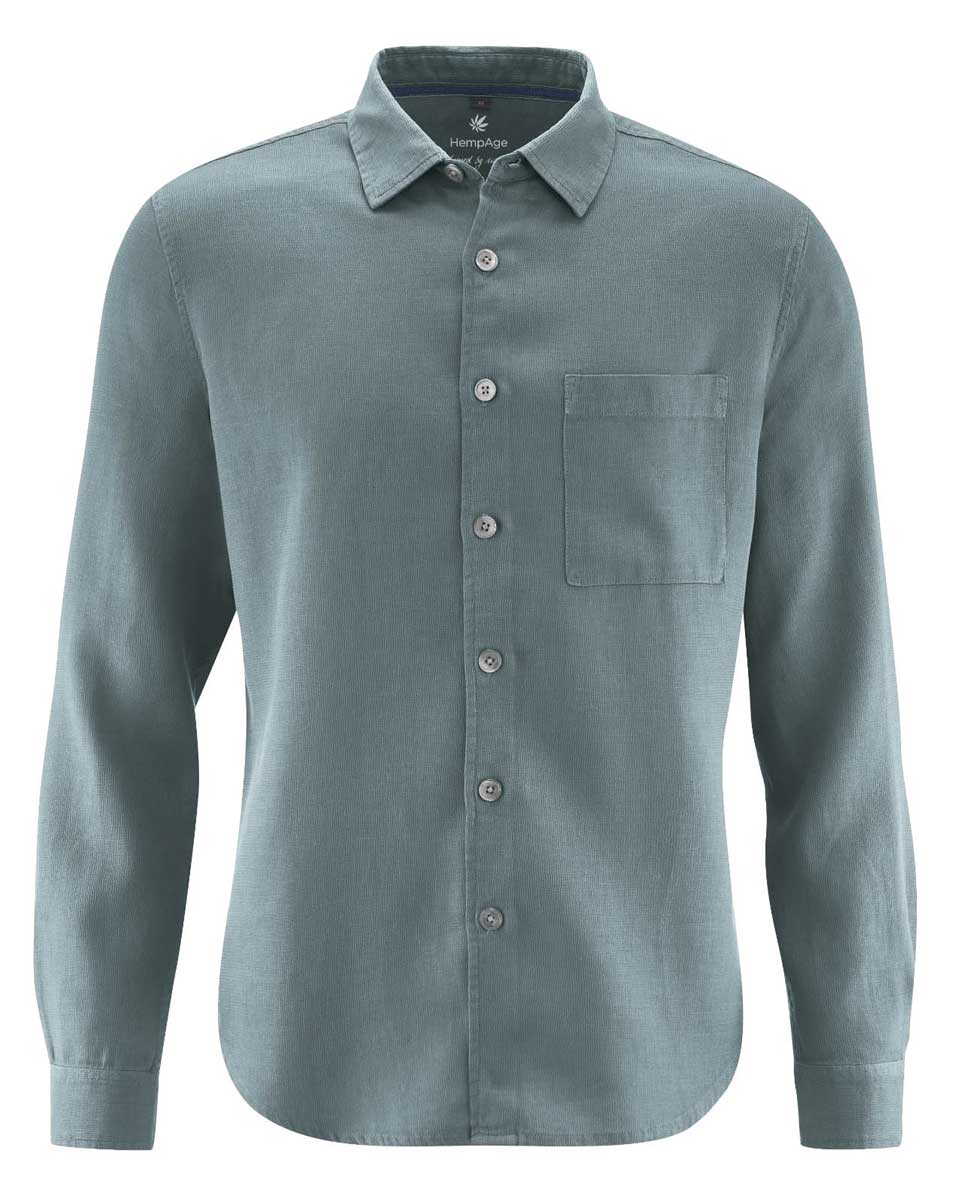 Camisa ecológica hombre de colores lisos - Imagen 8