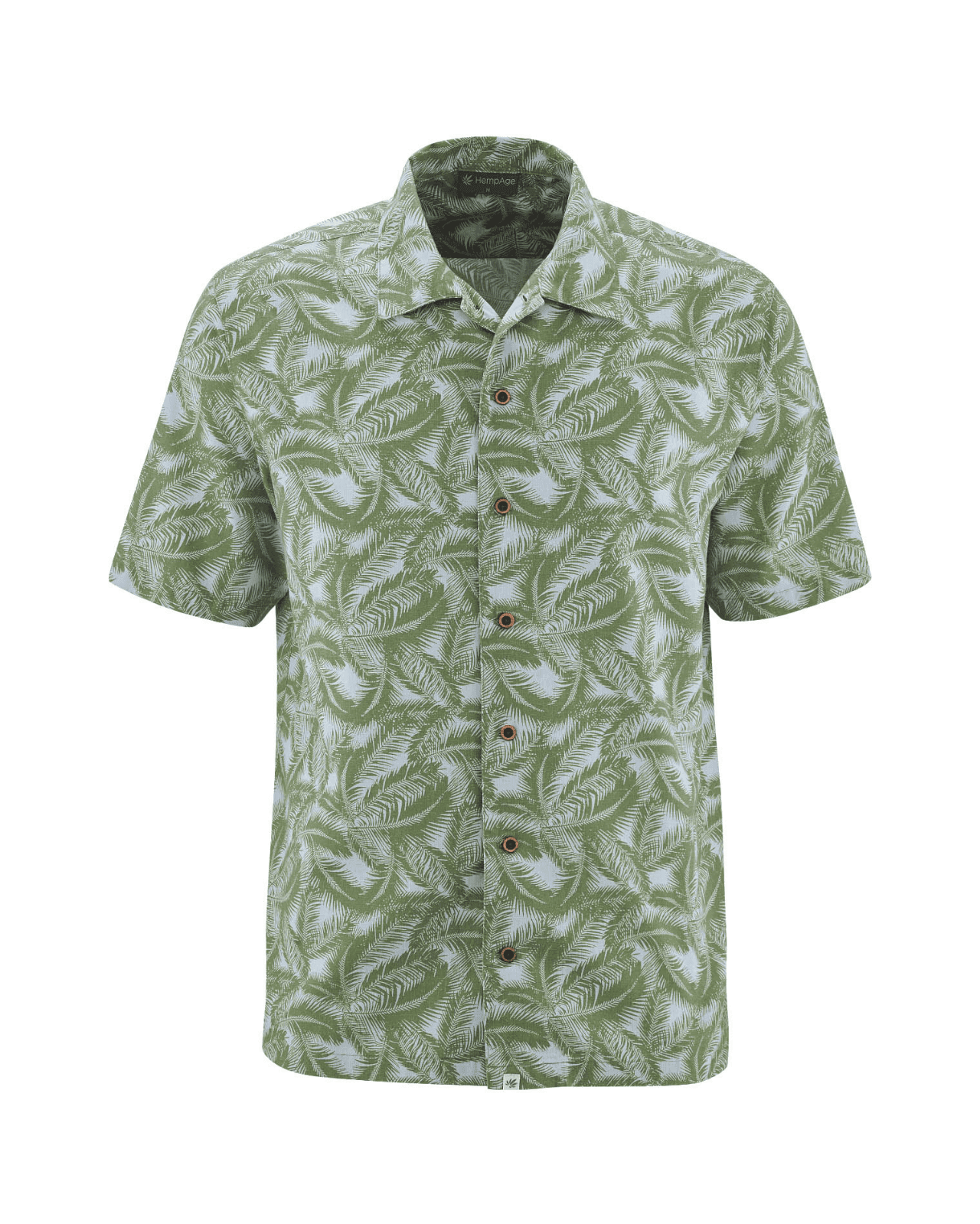 Camisa manga corta hombre. Estampado palmera - Imagen 3