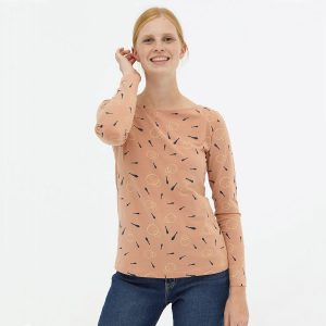 Camiseta básica rosa pastel de algodón orgánico