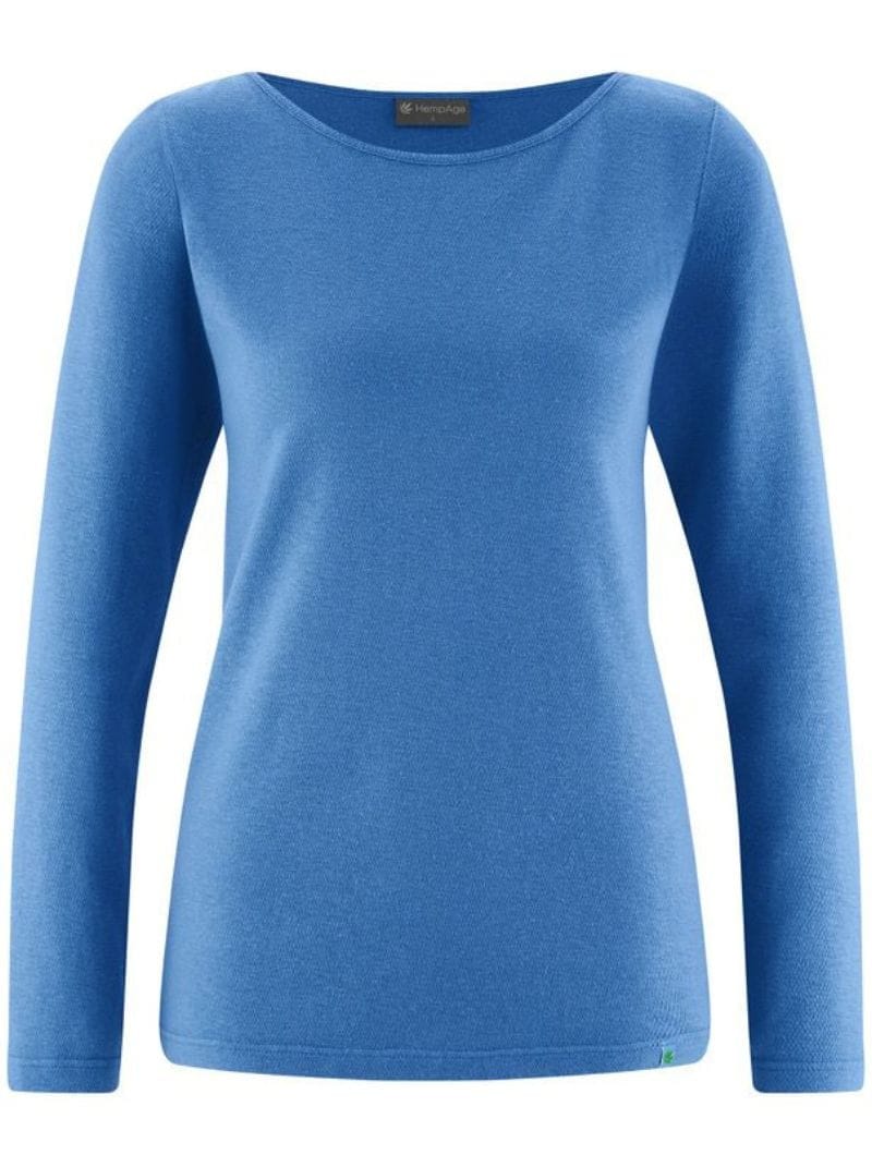 Camiseta cuello barco manga larga de cáñamo y algodón orgánico - Imagen 5