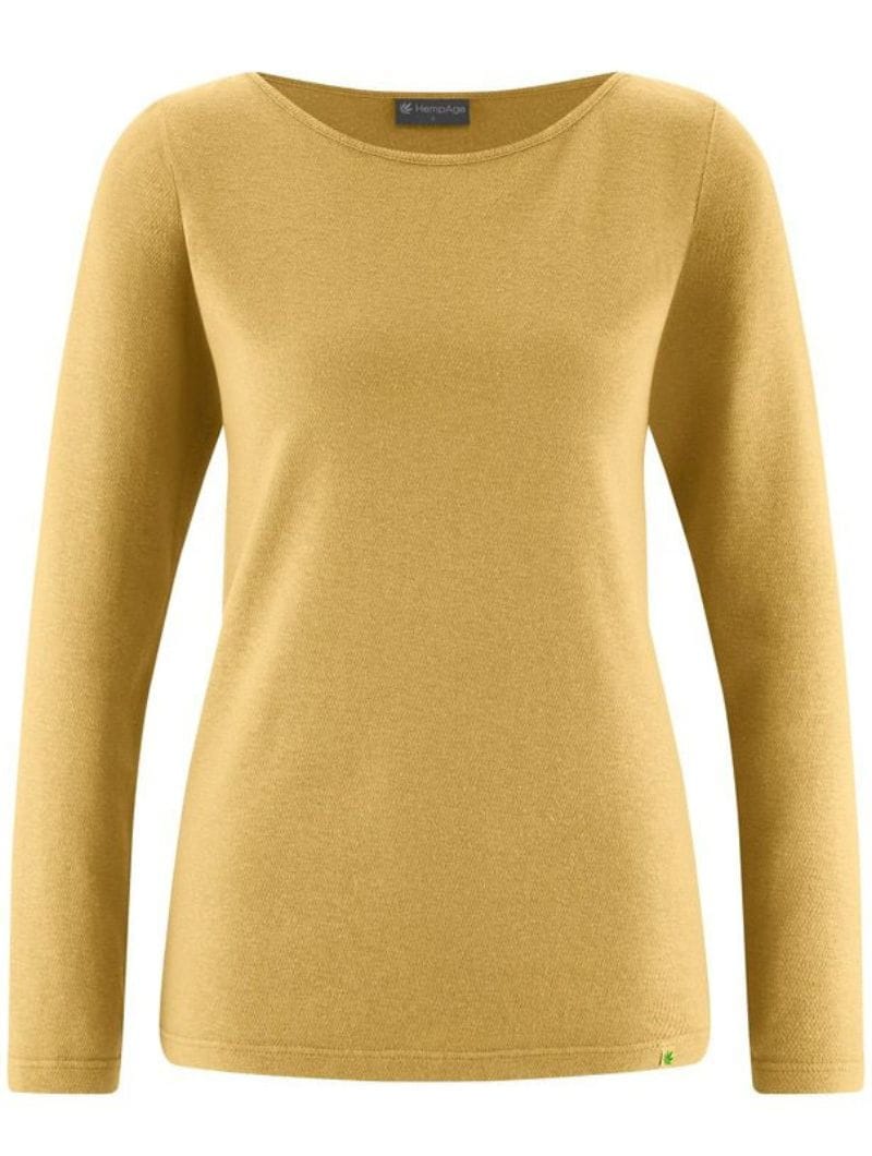 Camiseta cuello barco manga larga de cáñamo y algodón orgánico - Imagen 7