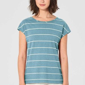 Camiseta de rayas 100% ecológica para mujer