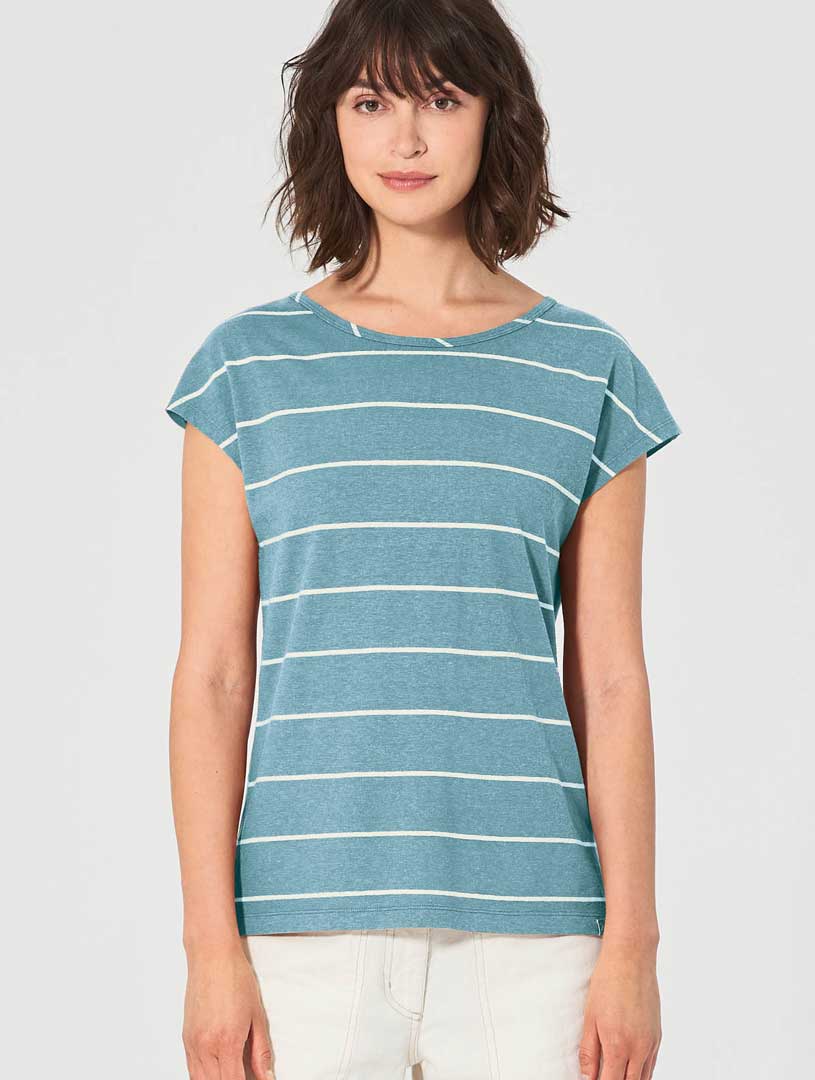 Camiseta de rayas 100% ecológica para mujer - Imagen 2