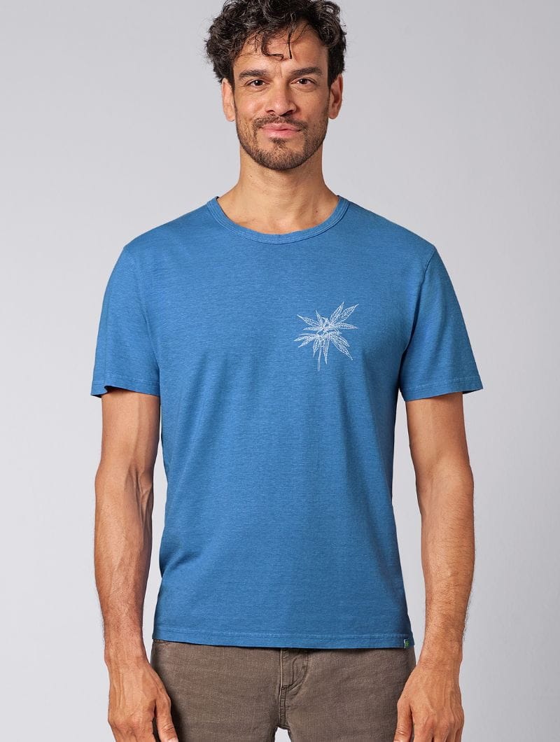 Camiseta estampado hoja de cáñamo para hombre - Imagen 4