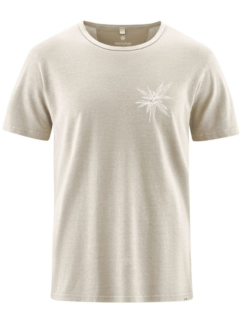 Camiseta estampado hoja de cáñamo para hombre - Imagen 5