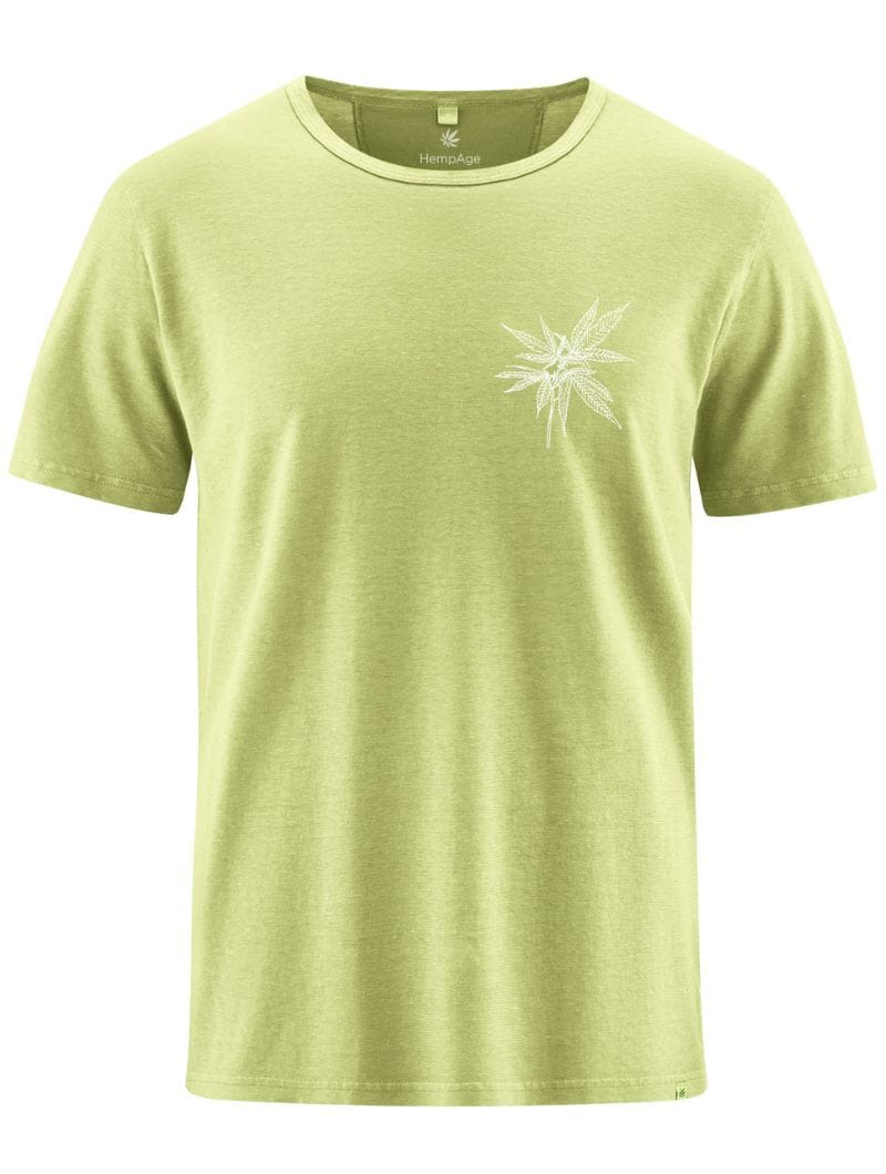 Camiseta estampado hoja de cáñamo para hombre - Imagen 8