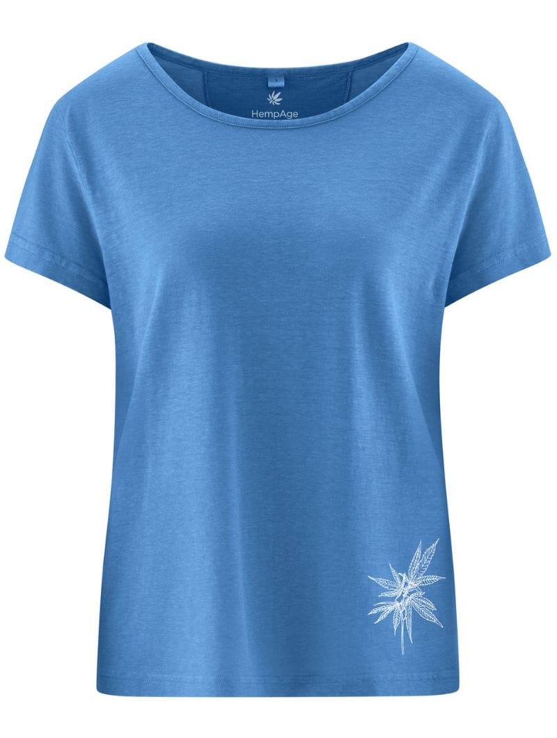 Camiseta estampado hoja de cáñamo para mujer - Imagen 8