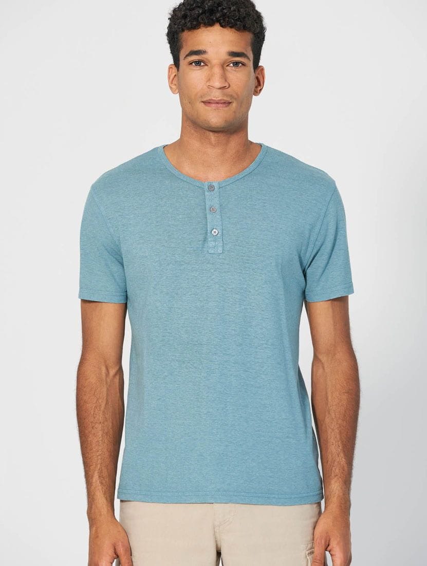 Camiseta de cuello henley ecológica - Imagen 3