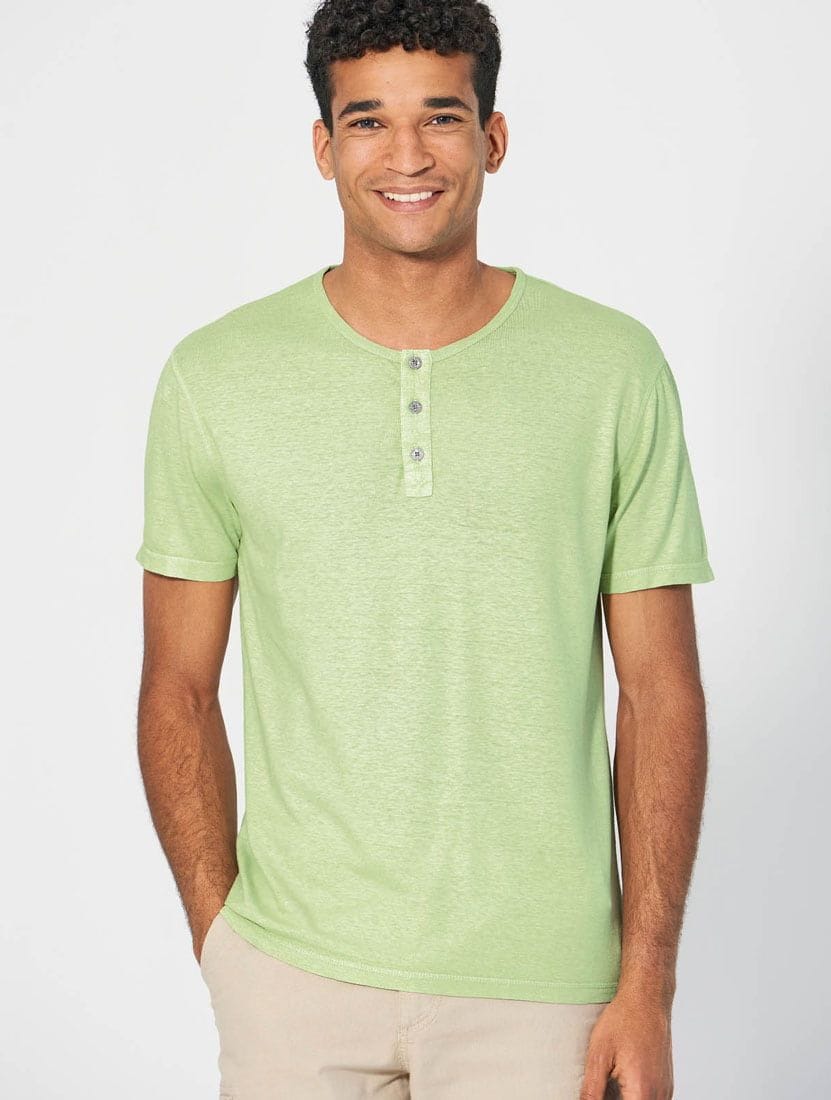 Camiseta de cuello henley ecológica - Imagen 4