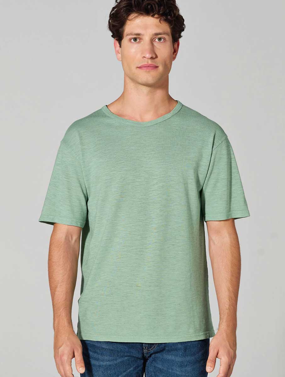 Camiseta hombre mezcla de cáñamo en tejido slub - Imagen 2