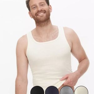 Camiseta interior tirantes hombre de algodón orgánico