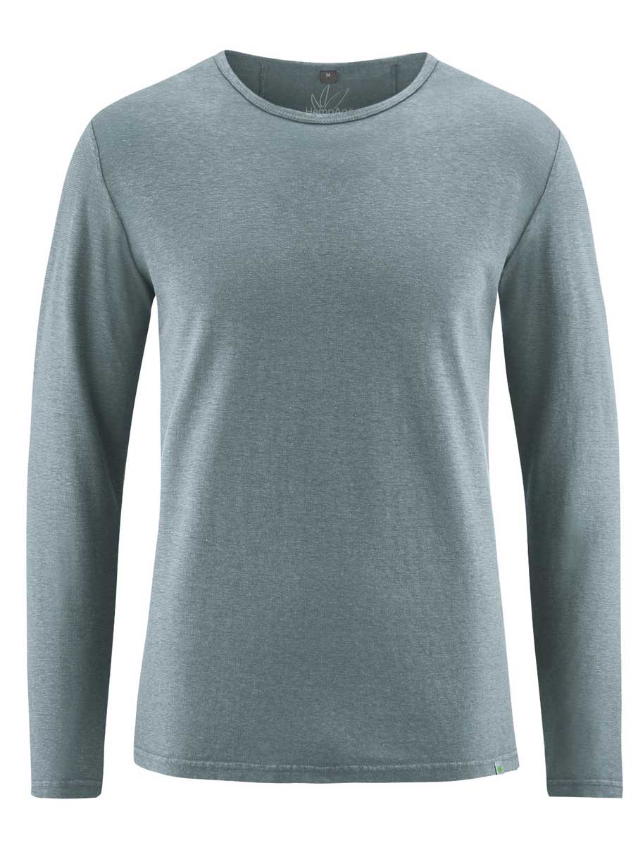 Camiseta lisa manga larga hombre 100% ecológica - Imagen 5