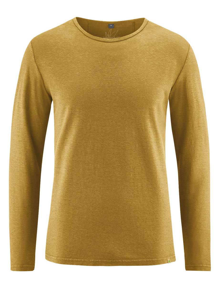 Camiseta lisa manga larga hombre 100% ecológica - Imagen 4