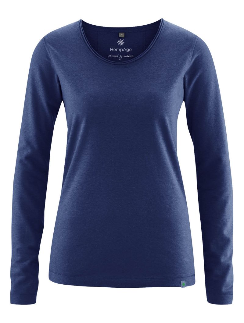 Camiseta manga larga escote redondo ecológica mujer - Imagen 9