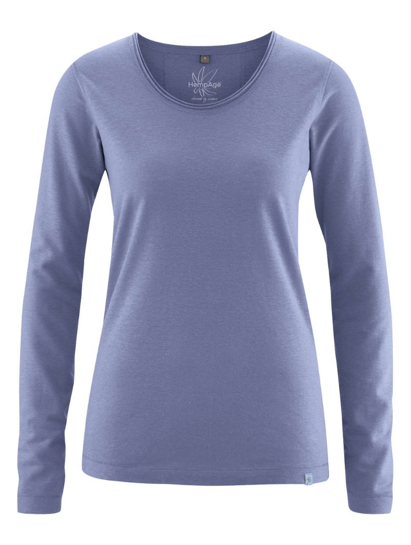 Camiseta manga larga escote redondo ecológica mujer - Imagen 6