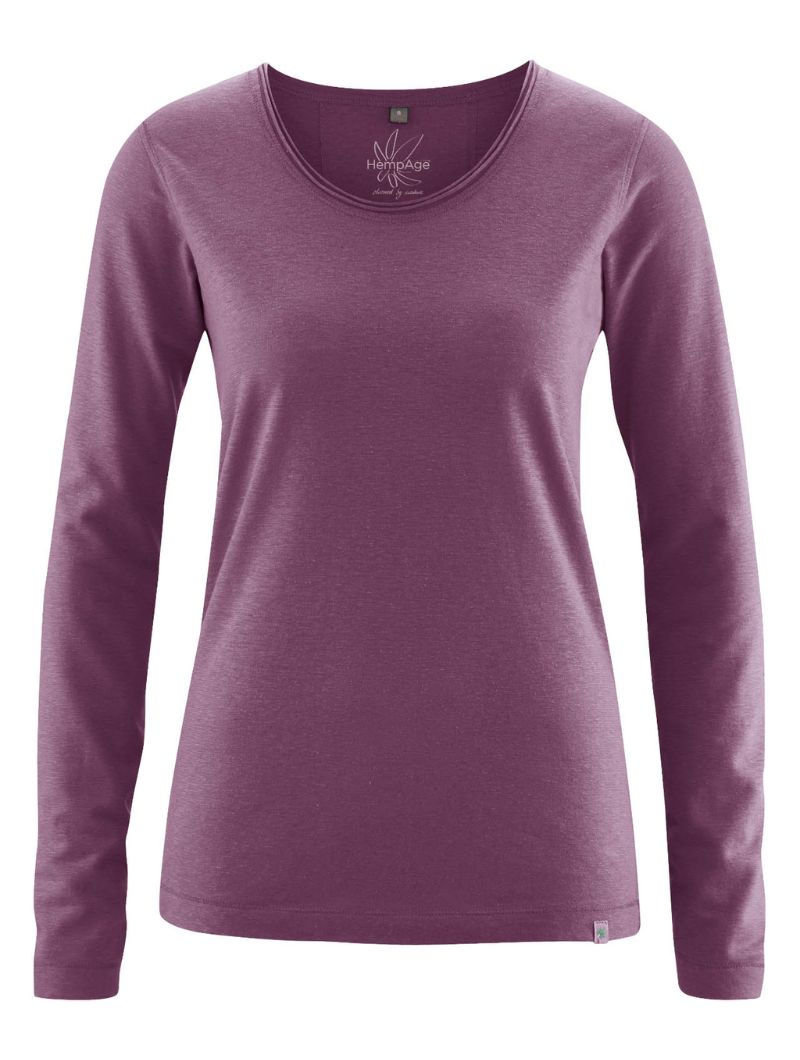 Camiseta manga larga escote redondo ecológica mujer - Imagen 8