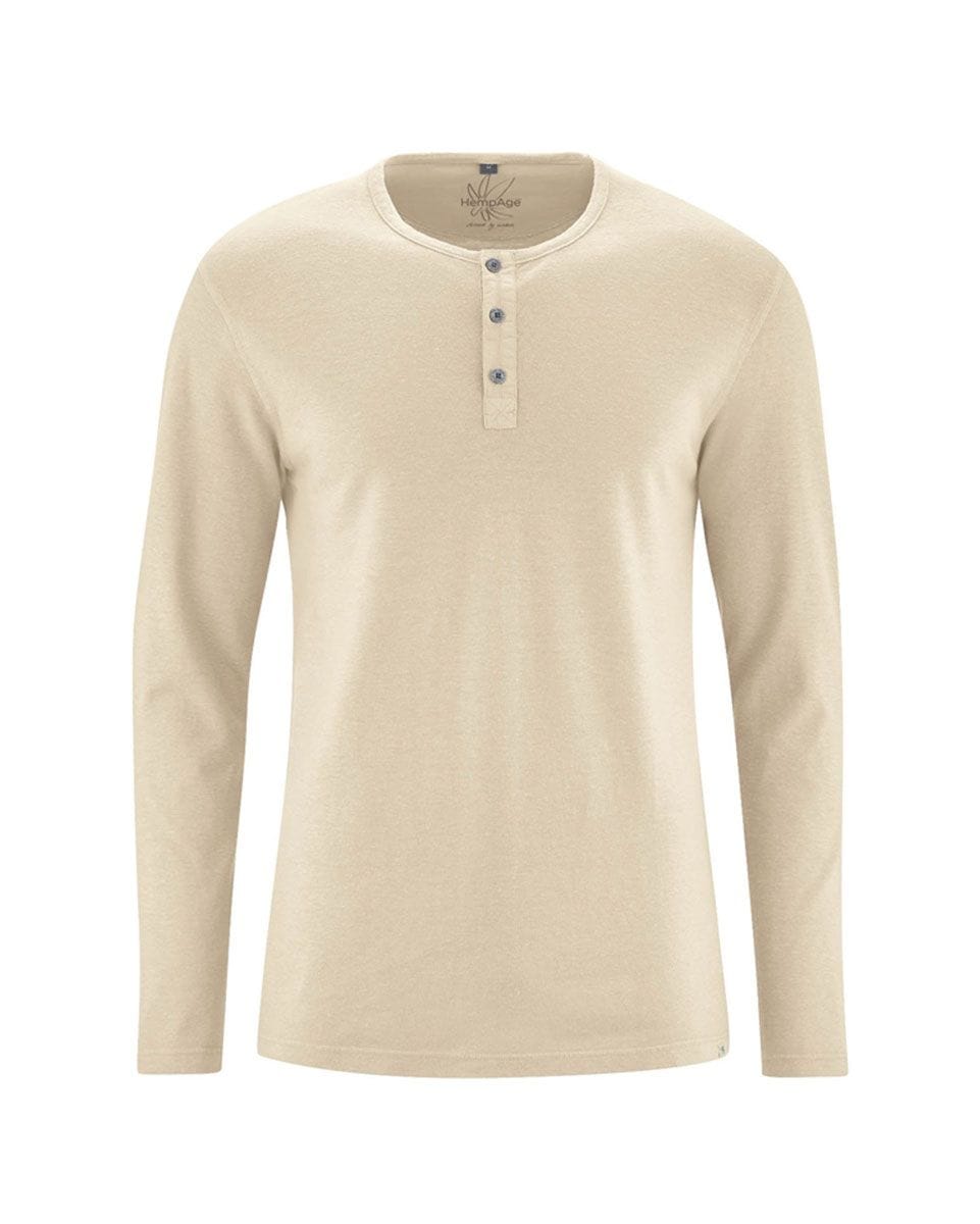 Camiseta manga larga hombre con botones - Imagen 9