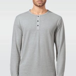 Camiseta manga larga hombre con botones