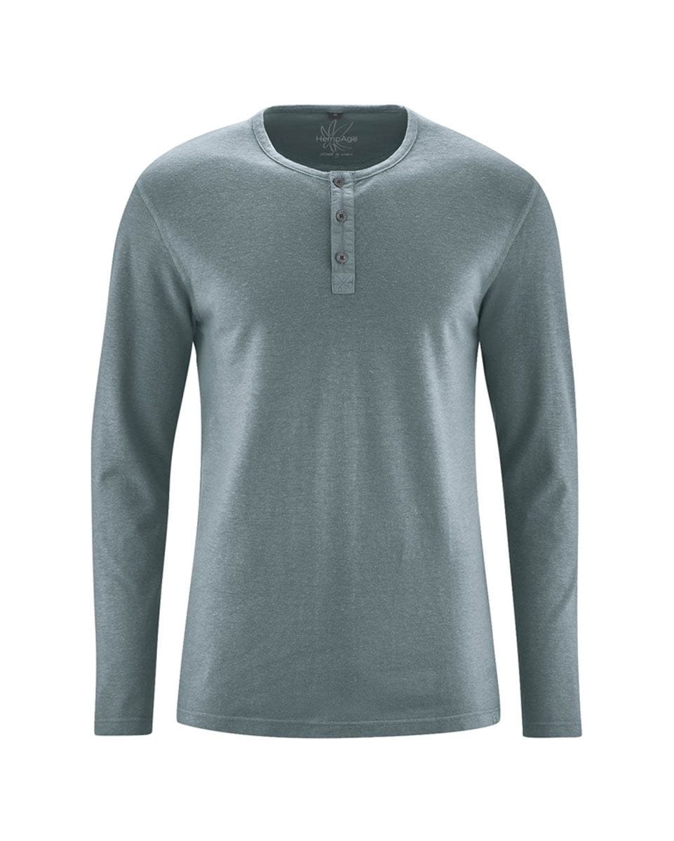 Camiseta manga larga hombre con botones - Imagen 7