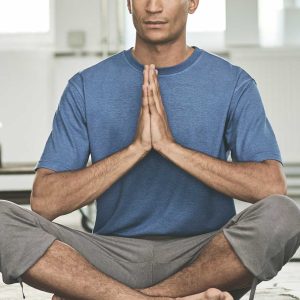 Camiseta yoga hombre de manga corta