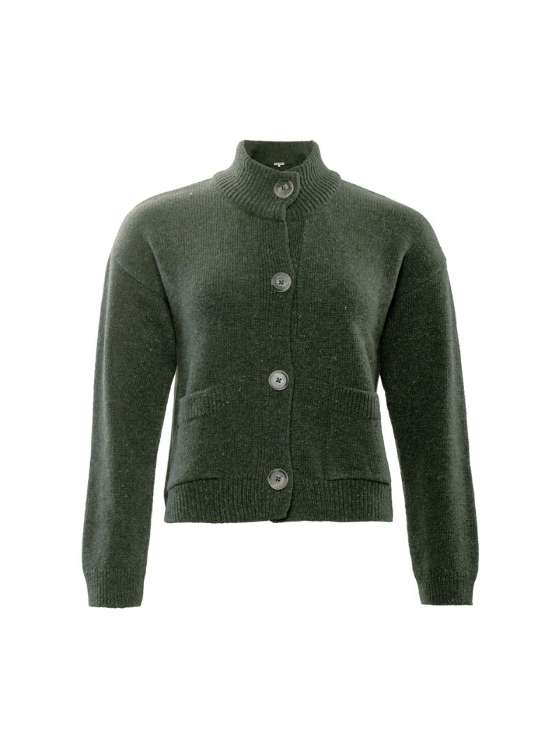 Cárdigan corto para mujer 100% lana - Imagen 9