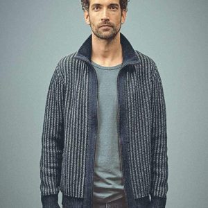 Cárdigan hombre de cáñamo y algodón orgánico reciclado