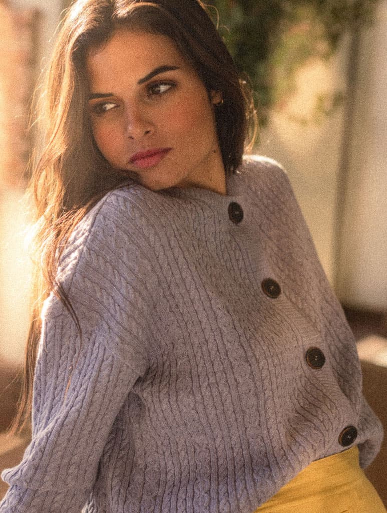 Chaqueta de ochos color lavanda - Imagen 4