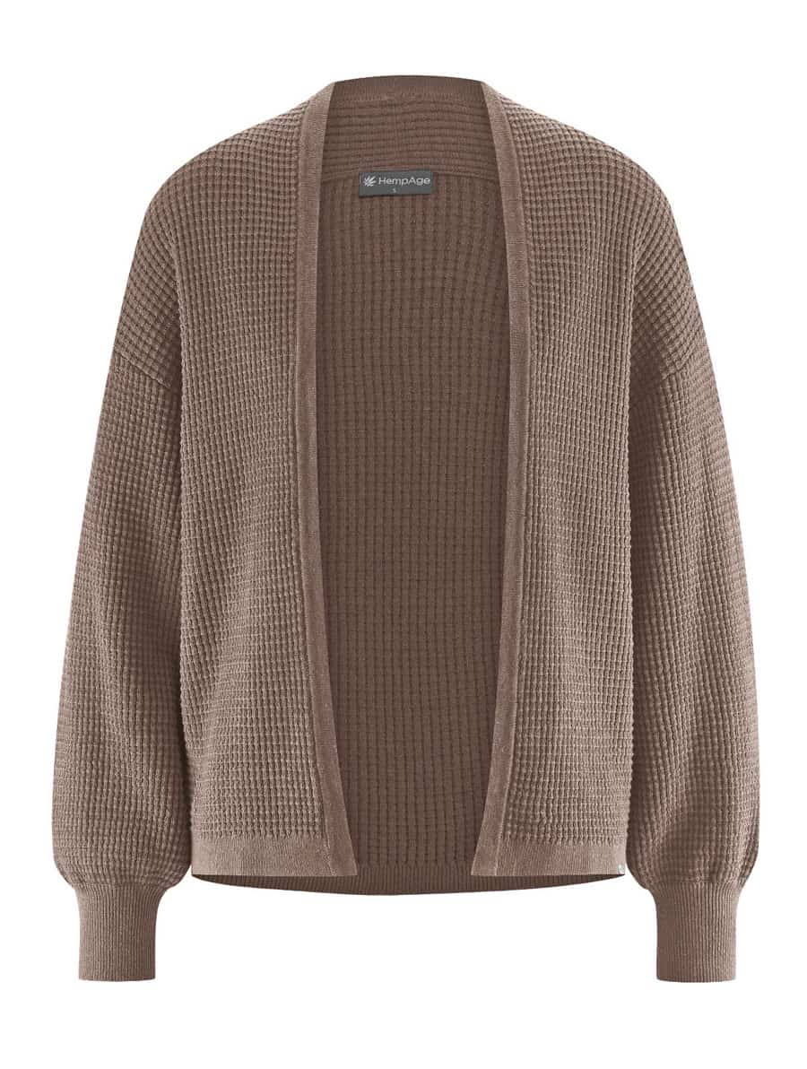 Cardigan manga abullonada ecológico para mujer - Imagen 5