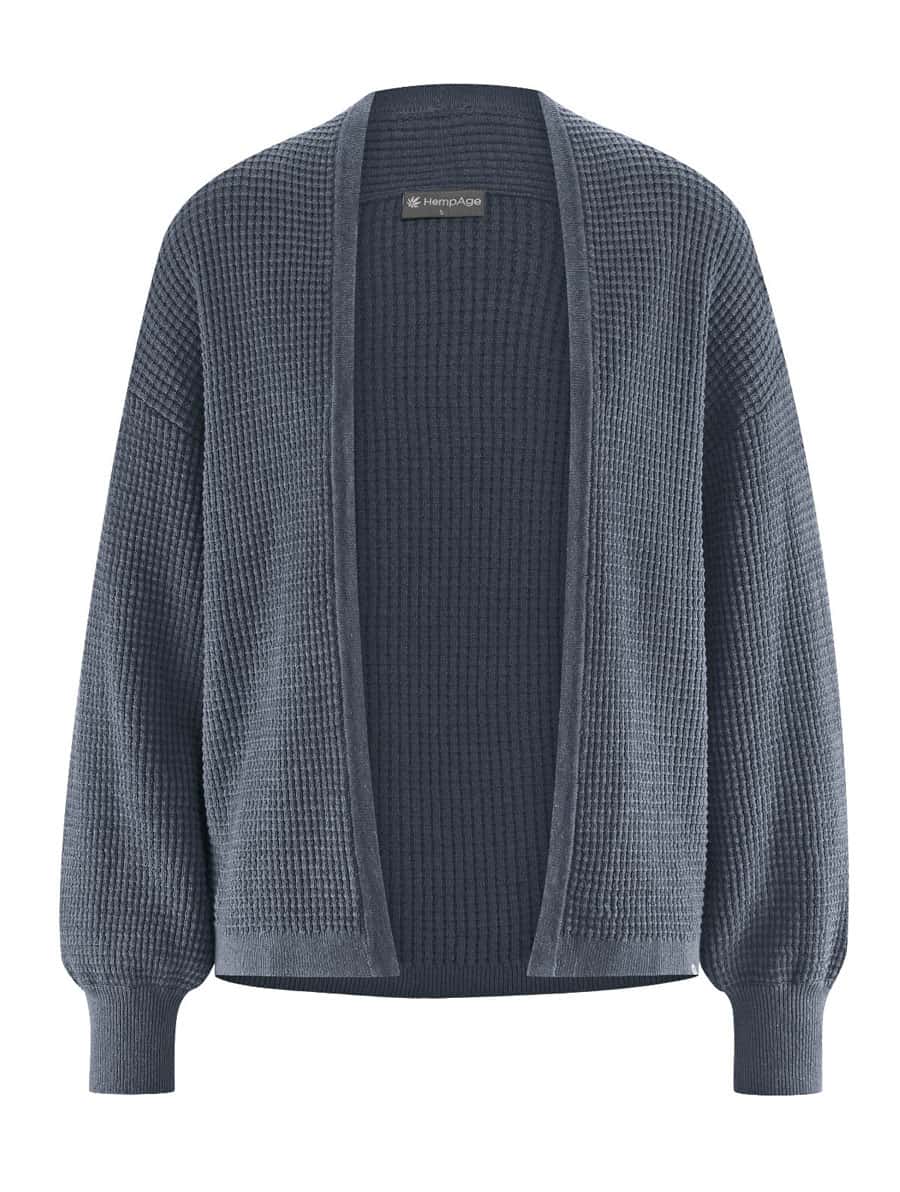 Cardigan manga abullonada ecológico para mujer - Imagen 9