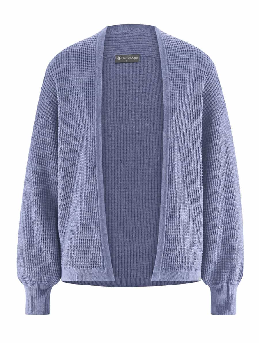 Cardigan manga abullonada ecológico para mujer - Imagen 7